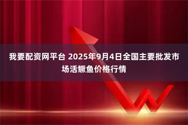 我要配资网平台 2025年9月4日全国主要批发市场活鳜鱼价格行情